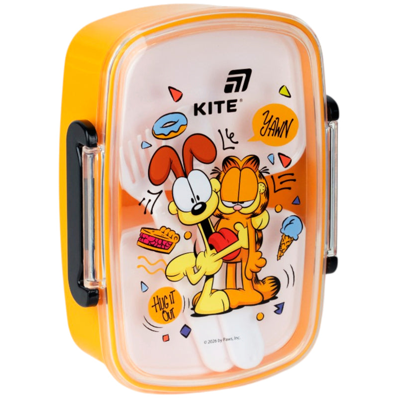 Śniadaniówka z wyposażeniem,Kite Garfield,  GF26-1811, 750 ml