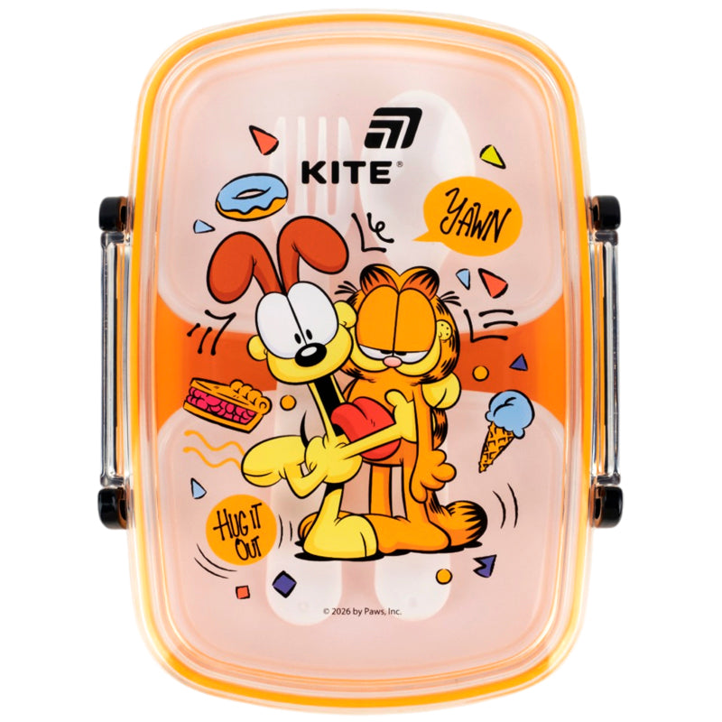 Śniadaniówka z wyposażeniem,Kite Garfield,  GF26-1811, 750 ml