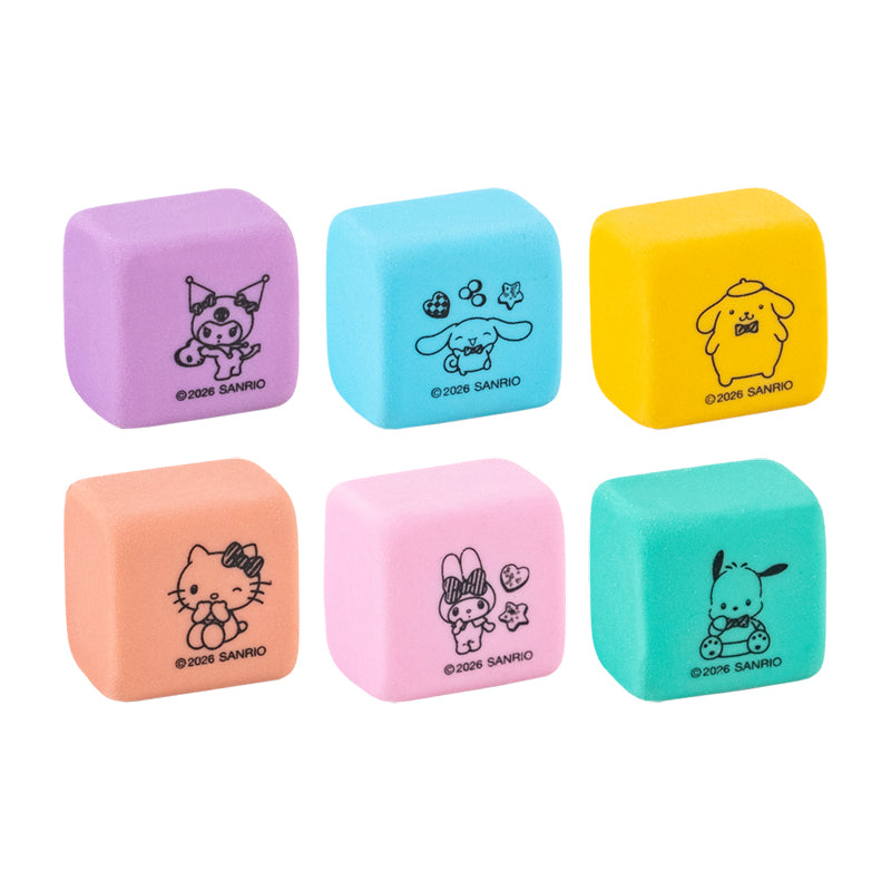 Zestaw gumek w plastikowym pudełku Kite Hello Kitty and Friends HK26-145, 6 różne sztuki