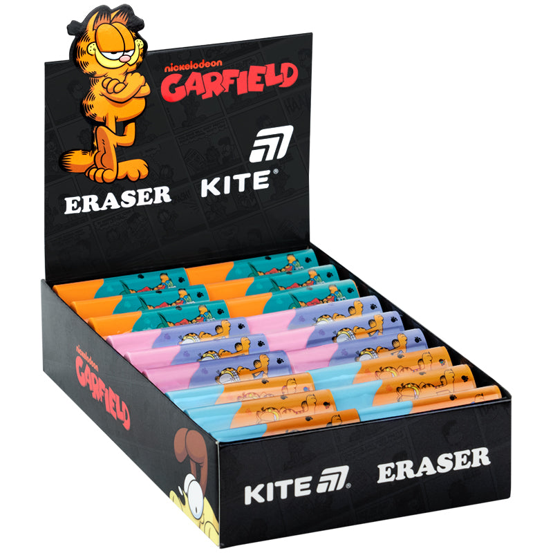 Gumka do ścierania kolorowa Kite Garfield GF26-1269, asortyment