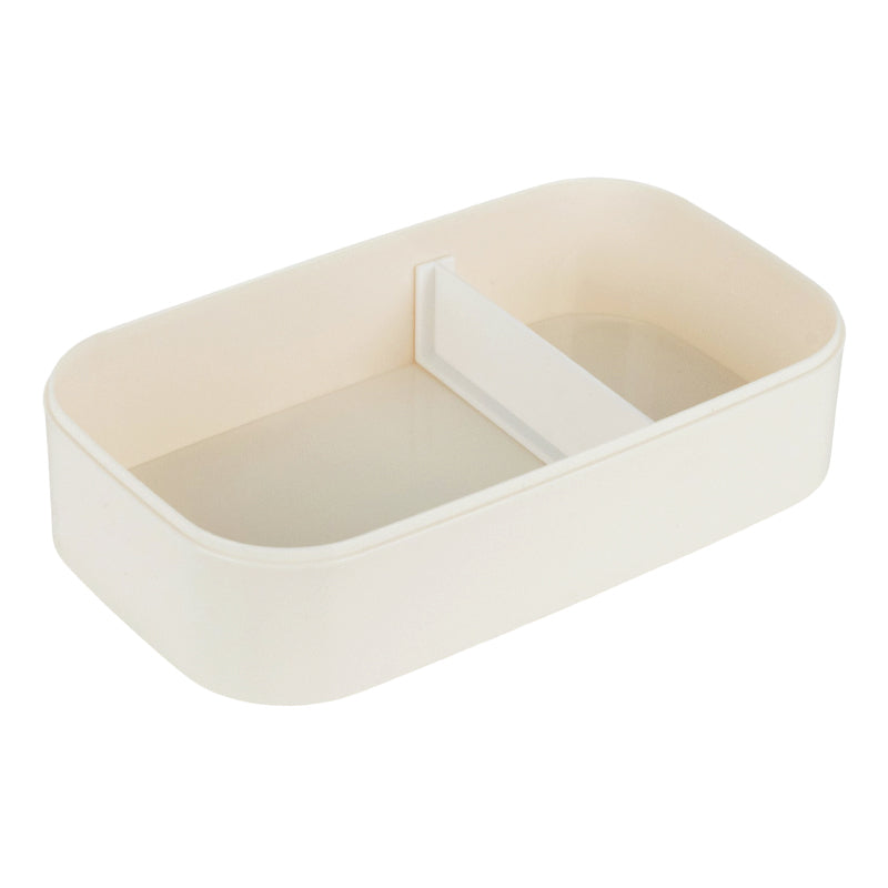Śniadaniówka podwójnа z sztućcami Kite K26-183-2,1400 ml, beżowa.