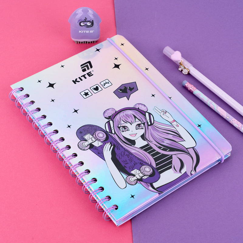 Notes na spirali Kite Anime Dream K26-190, A5, 80 kartek, kratka