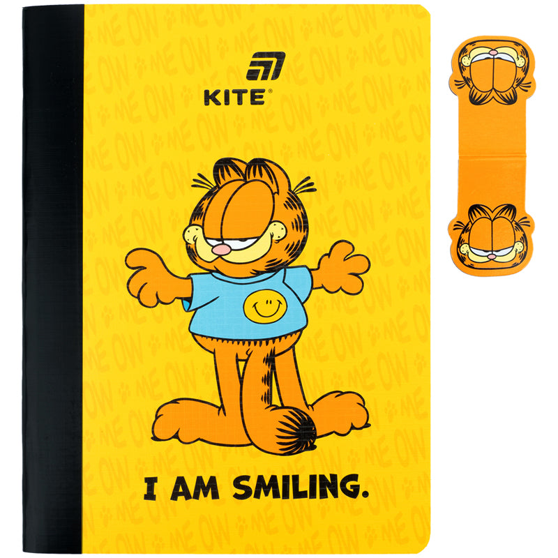 Notatnik i magnetyczne  zakładka Kite Garfield GF26-192, А5, 60 kartek, kratka