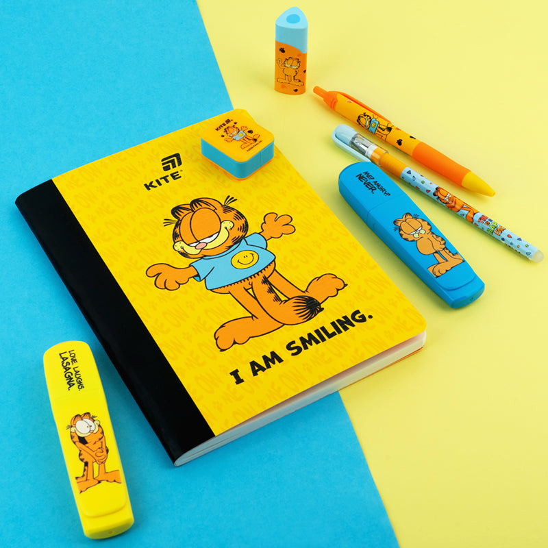 Notatnik i magnetyczne  zakładka Kite Garfield GF26-192, А5, 60 kartek, kratka