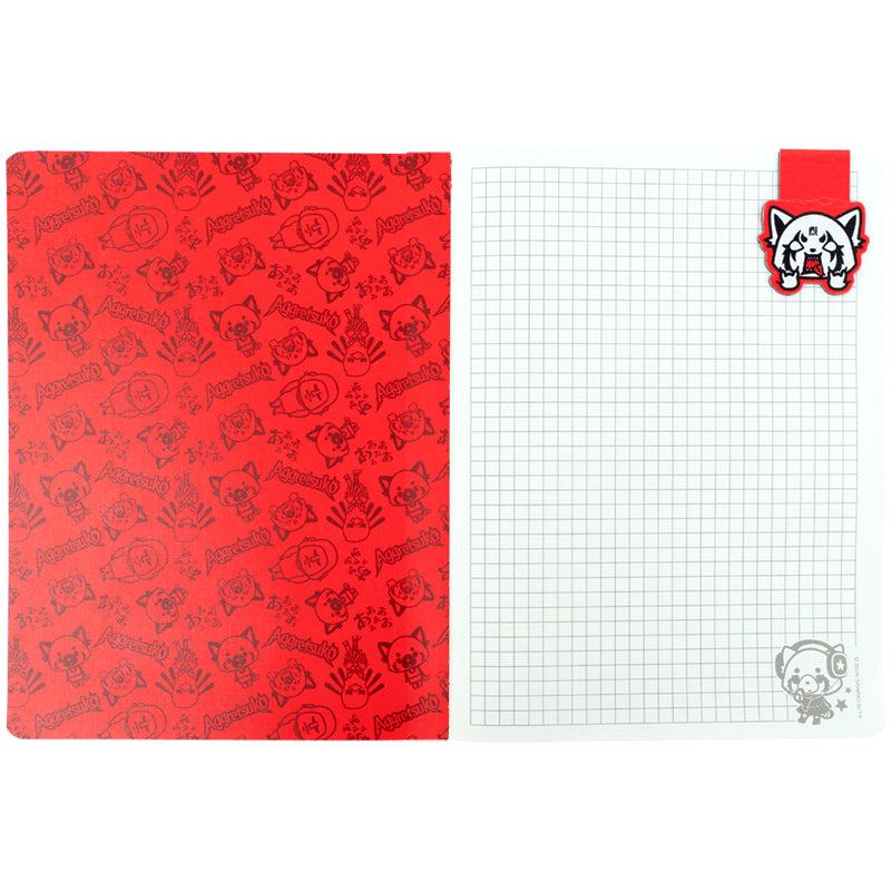 Notatnik i magnetyczne  zakładka Kite Aggretsuko AR26-192, А5, 60 kartek, kratka