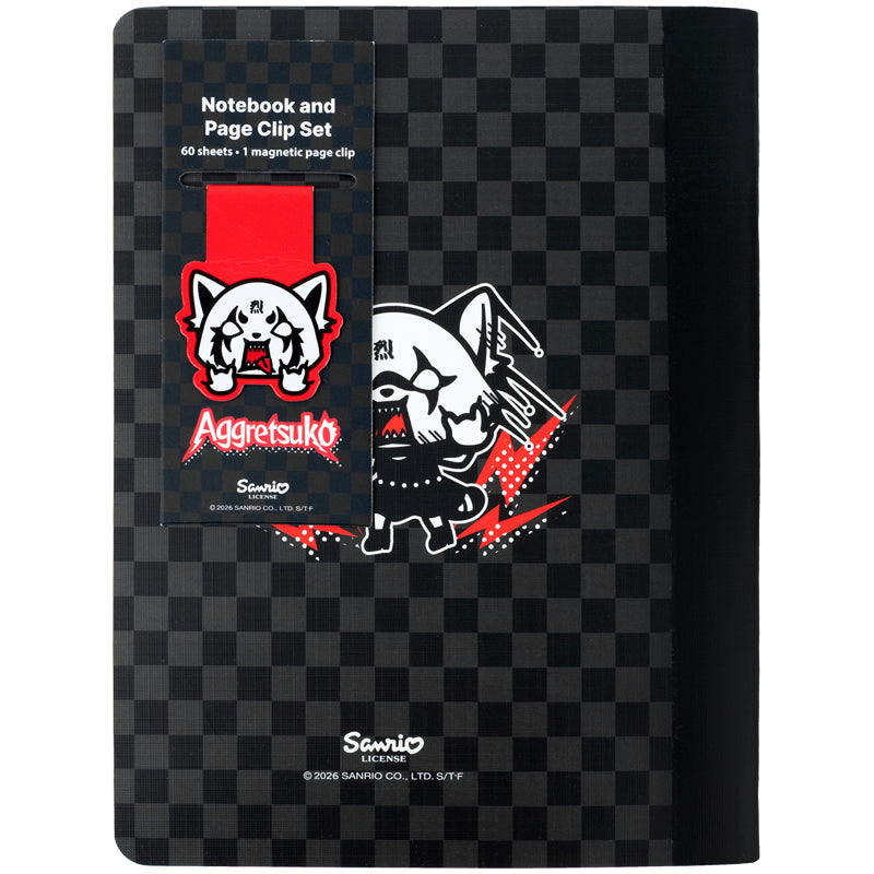 Notatnik i magnetyczne  zakładka Kite Aggretsuko AR26-192, А5, 60 kartek, kratka