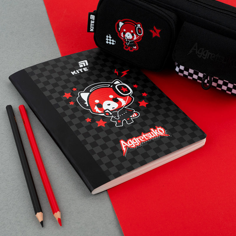 Notatnik i magnetyczne  zakładka Kite Aggretsuko AR26-192, А5, 60 kartek, kratka