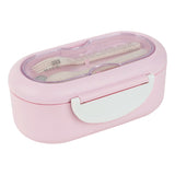 Śniadaniówka z przegródkami i sztućcami Kite K26-185-1, 1000 ml, pudrowy