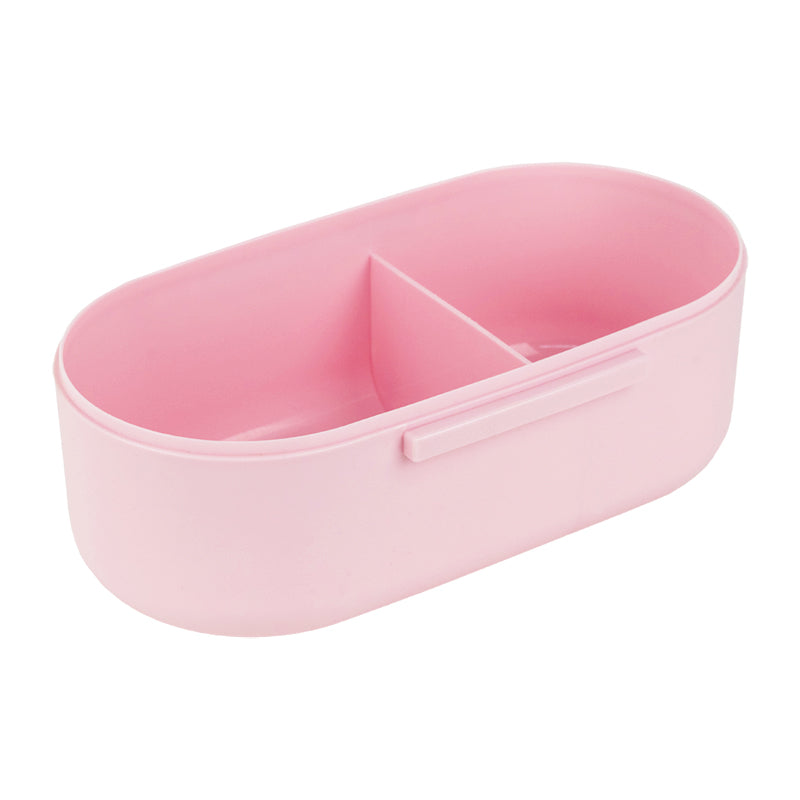 Śniadaniówka z przegródkami i sztućcami Kite K26-185-1, 1000 ml, pudrowy