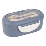 Śniadaniówka z przegródkami i sztućcami Kite K26-185-3, 1000 ml, szary