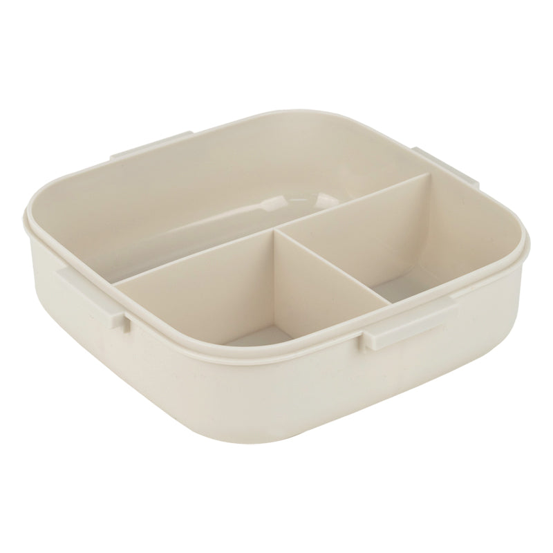 Śniadaniówka z przegródkami i sztućcami Kite K26-186-1, 1100 ml, szary
