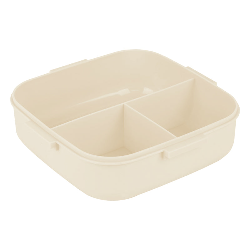 Śniadaniówka z przegródkami i sztućcami Kite K26-186-2, 1100 ml, miętowo-beżowy