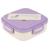 Śniadaniówka z przegródkami i sztućcami Kite K26-186-3, 1100 ml, fioletowo-beżowy