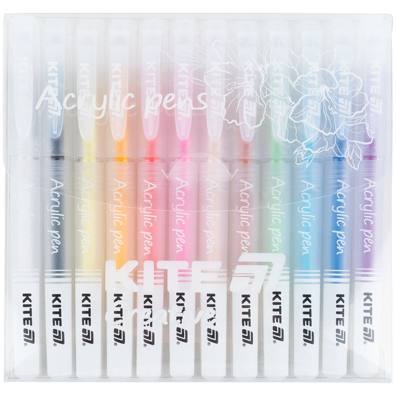 Długopisy akrylowe Kite Creative K-1295, 12 szt