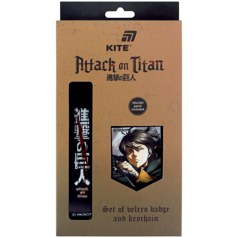 Набір бейдж на липучці та підвіска Kite Attack on Titan AT26-3010, 2 шт.