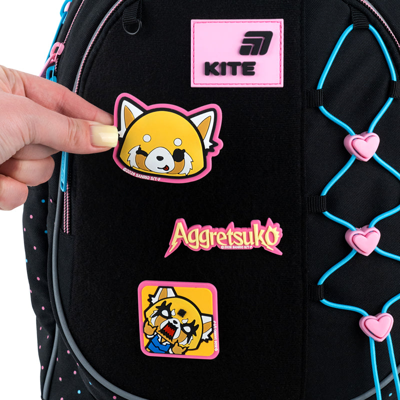 Набір бейджів на липучці Kite Aggretsuko AR26-3012, 3 шт.