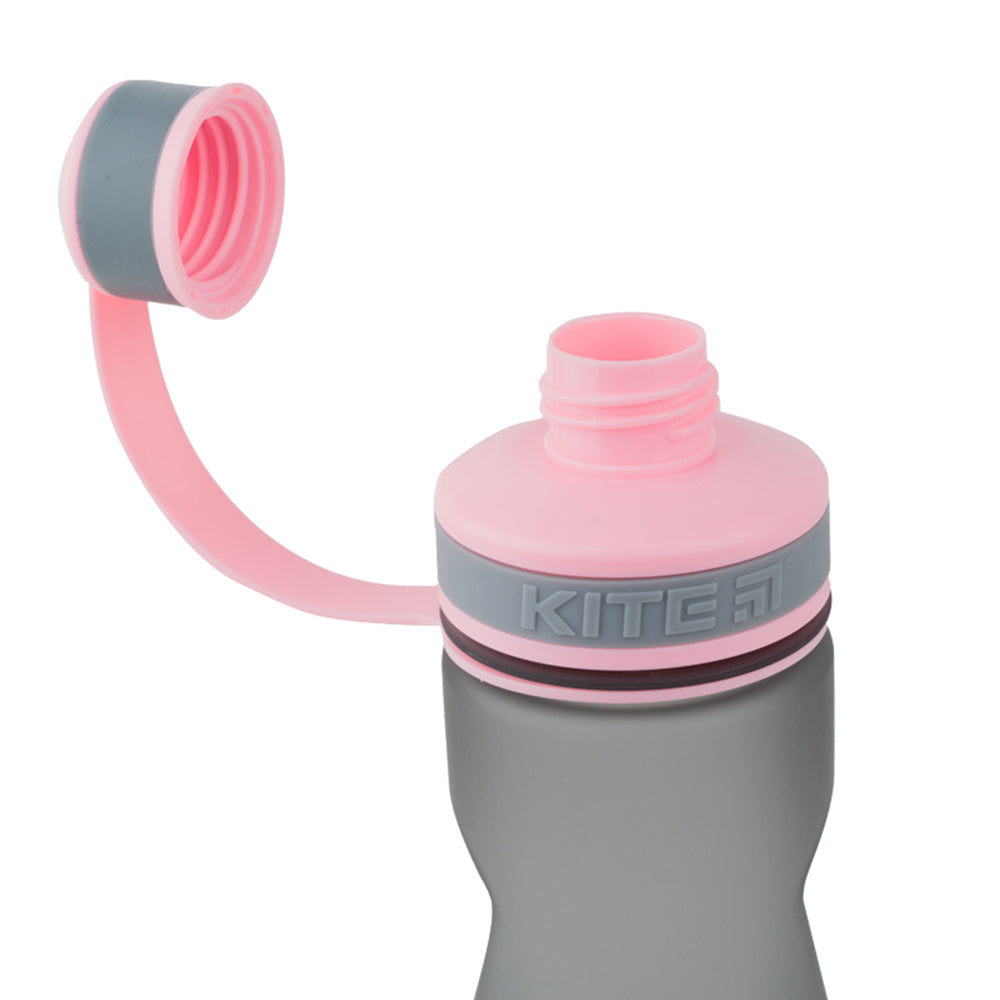 Butelka na wodę Kite K21-398-03, 700 ml, szaro-różowa