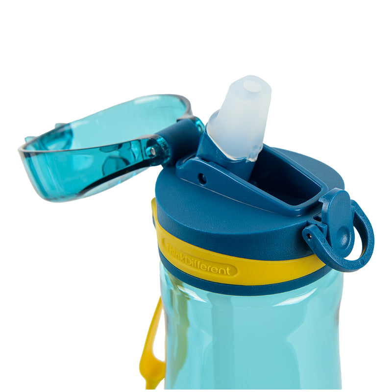 Butelka na wodę ze słomką Kite K22-419-03, 600 ml, zielona