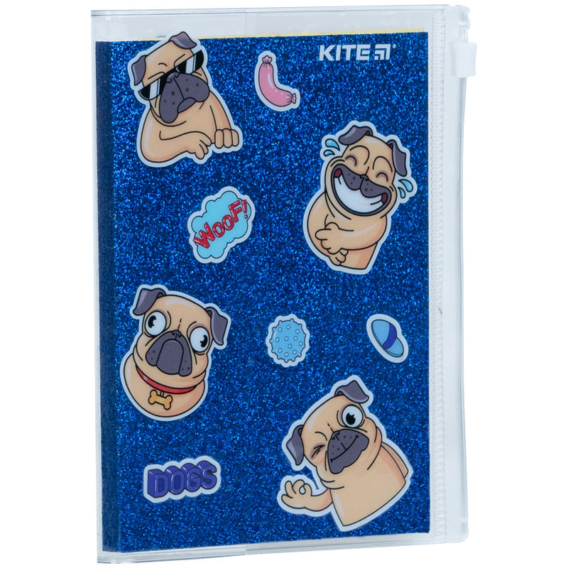 Notatnik Kite Blue dogs K22-462-4 silikonowa oprawa, 80 kartek