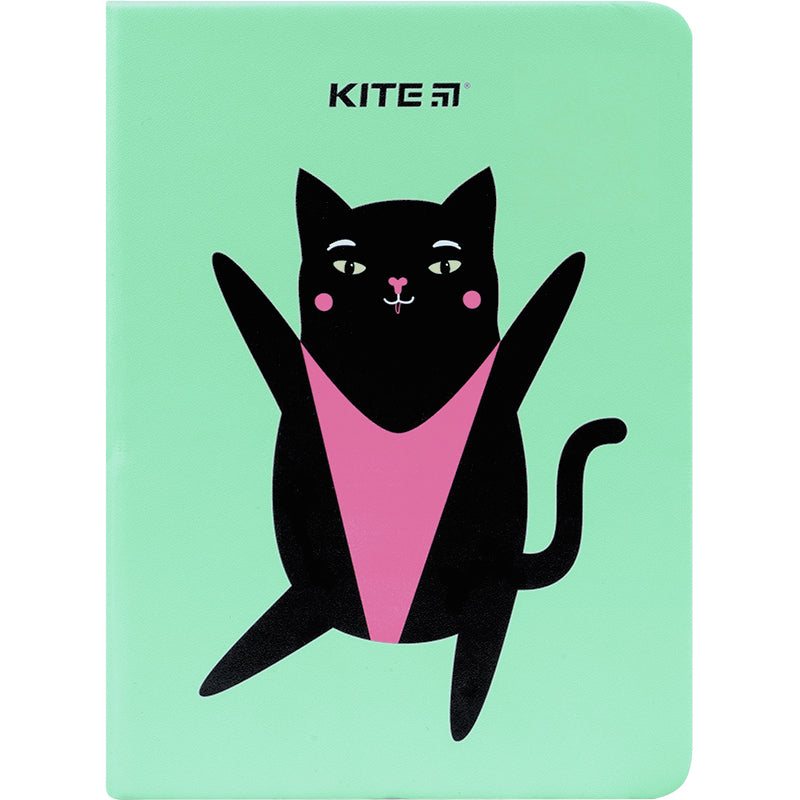Notatnik Kite Green cat K22-464-2 twarda oprawa, В6, 96 kartek