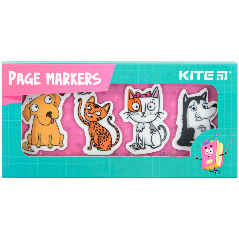 Zakładki indeksujące plastikowe Kite Pets K22-479-5, 4x20 szt., 35х50 mm