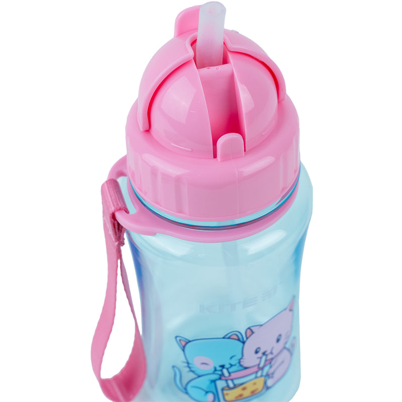 Butelka na wodę Kite Cats K23-399-1, 350 ml, niebieska