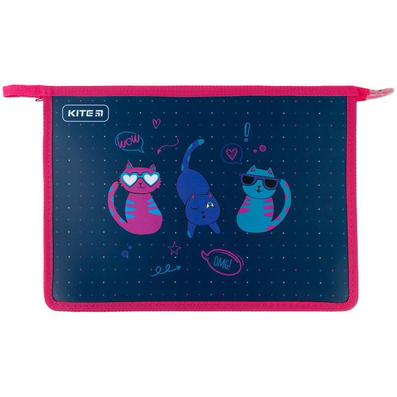 Teczka na suwak Kite Cats K23-428-1, A4+