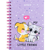 Блокнот з закладками з липким шаром Kite Friends K24-191-2, А5, 80 аркушів, клітинка