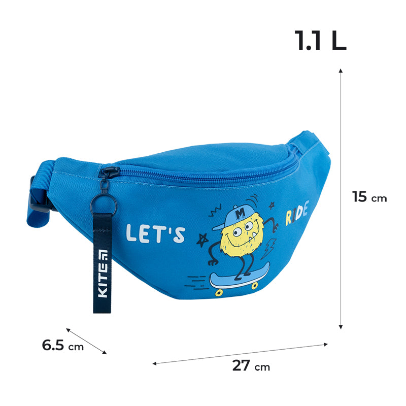 Сумка-бананка Kite дитяча Let's Ride K24-2577-2