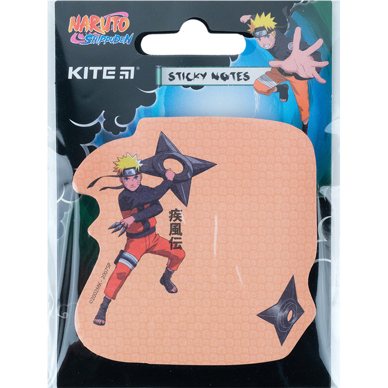 Блок паперу з клейким шаром Kite Naruto NR23-298-3, 70х70 мм, 50 аркушів