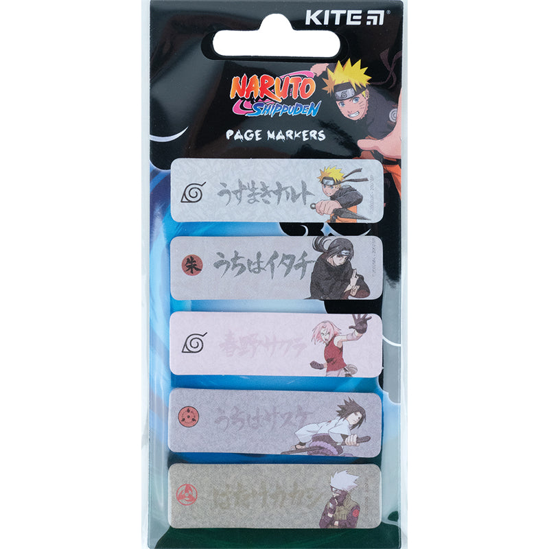 Закладка паперова з малюнком Kite Naruto NR23-480, 100 шт, 5х15х50 мм, прямокутна