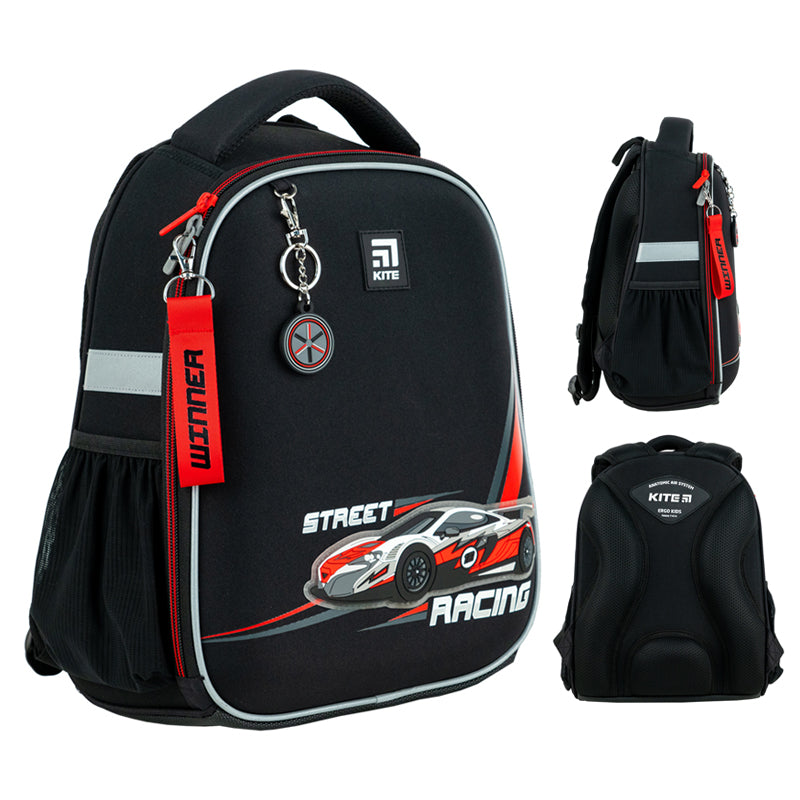 Шкільний набір Kite Racing SET_K24-555S-5 (рюкзак, пенал, сумка)