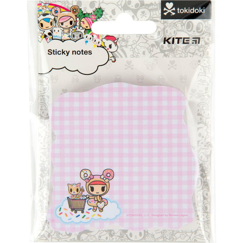 Блок паперу з клейким шаром Kite tokidoki TK22-298-2, 70х70 мм, 50 аркушів